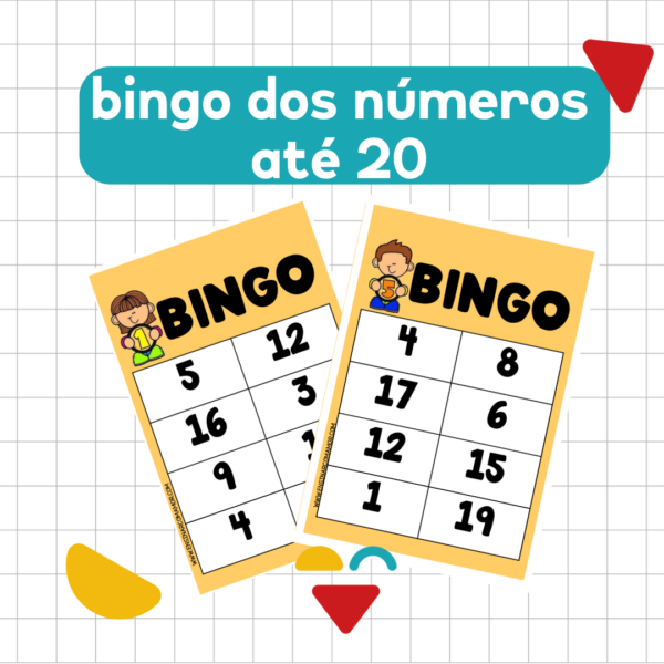 Jogo de Bingo: leitura escrita de números - Planos de aula - 1º ano