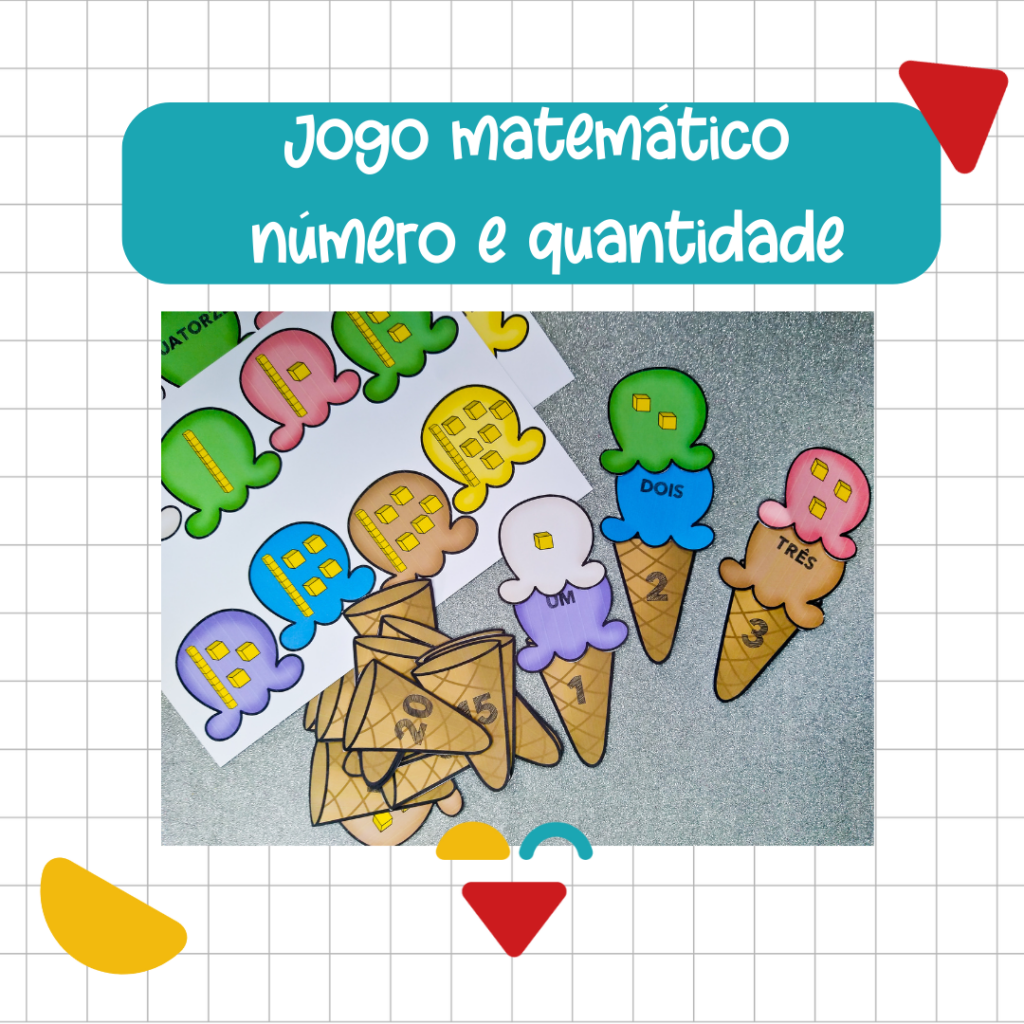 JOGO MATEMÁTICO NÚMERO E QUANTIDADE - Ensinar com amor