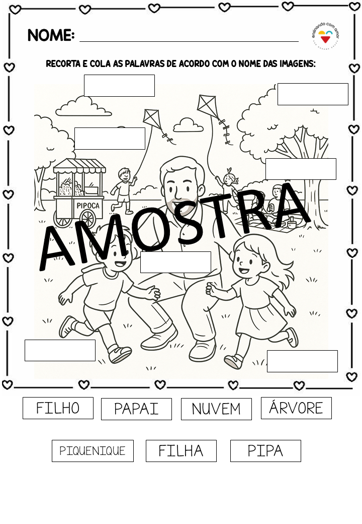 SEQUÊNCIA DIA DOS PAIS-ALFABETIZAÇÃO - Imagem 6