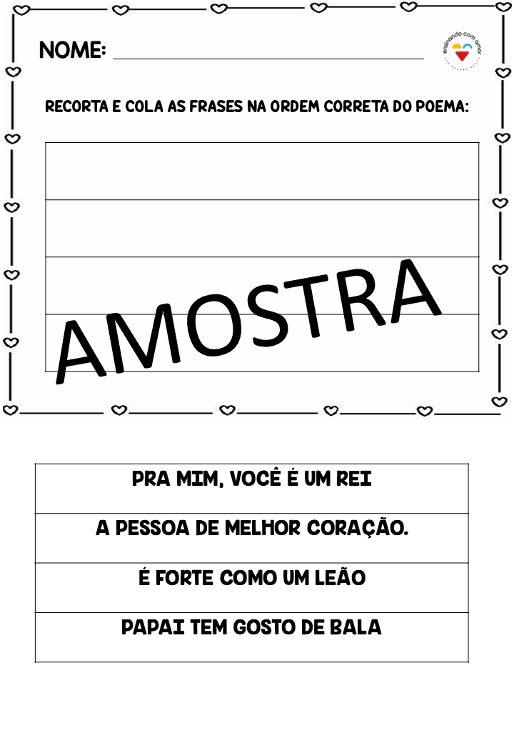 SEQUÊNCIA DIA DOS PAIS-ALFABETIZAÇÃO - Imagem 4