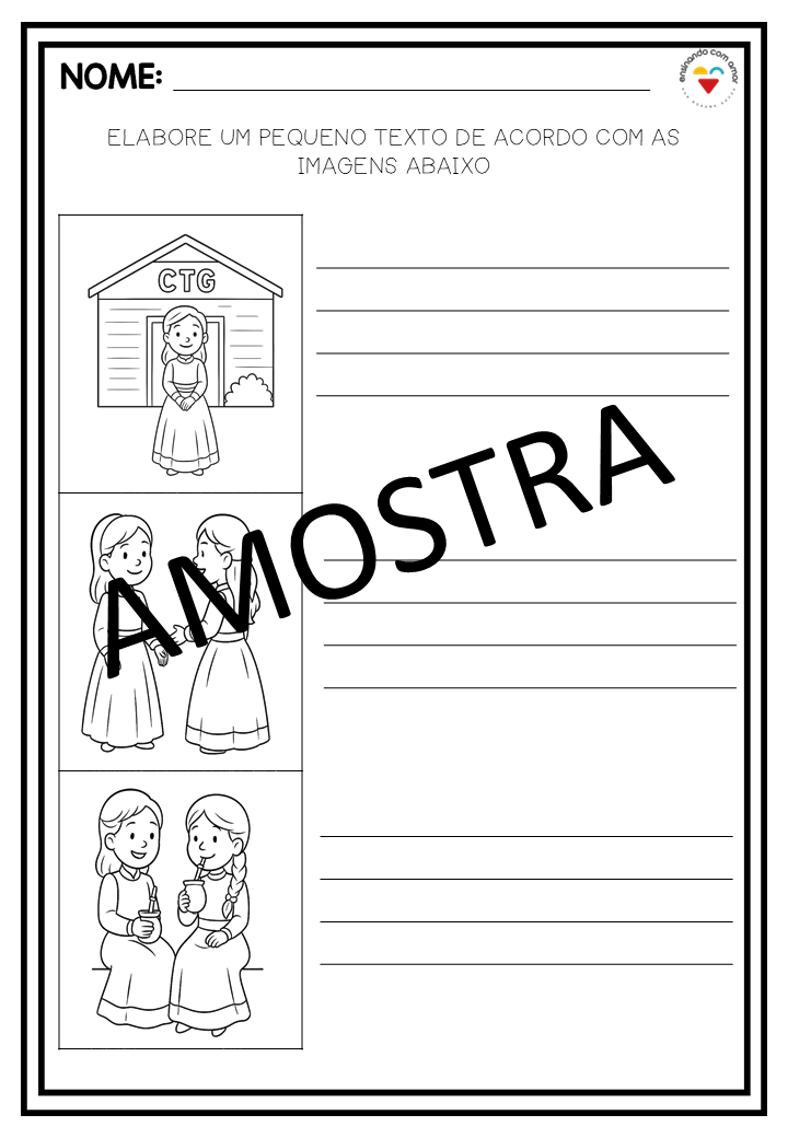 ATIVIDADES DIA DO GAÚCHO ALFABETIZAÇÃO - Imagem 3