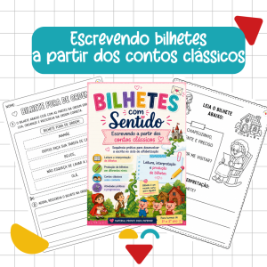 ATIVIDADES DE ESCRITA DE BILHETES ALFABETIZAÇÃO