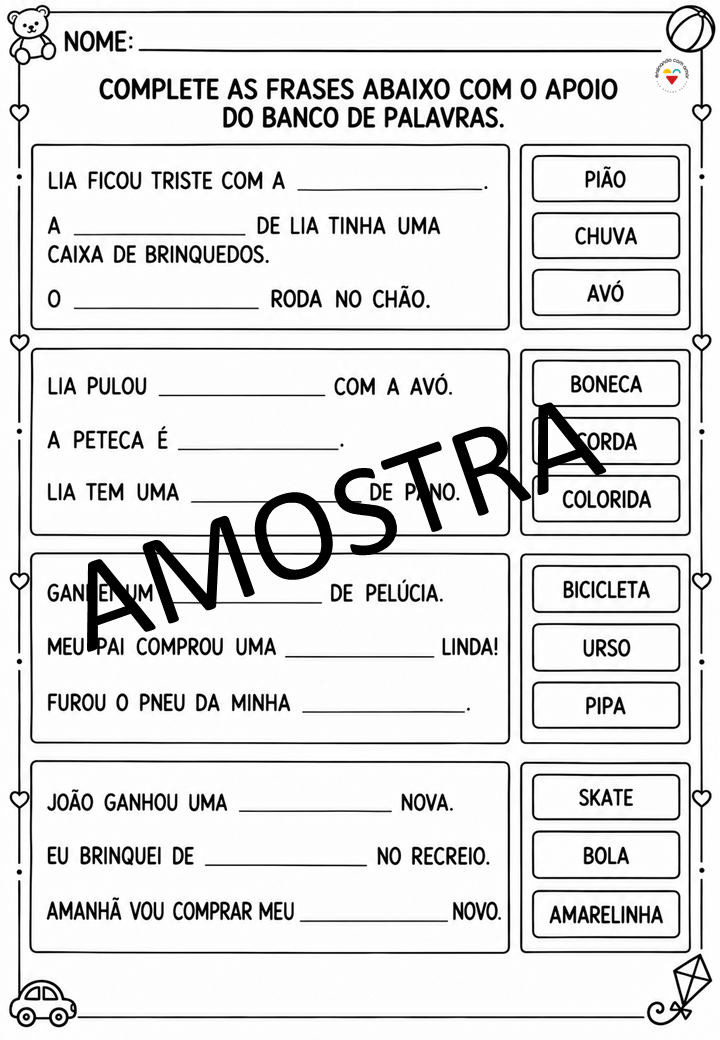 SEQUÊNCIA ALFABETIZAÇÃO DIA DAS CRIANÇAS - Imagem 9