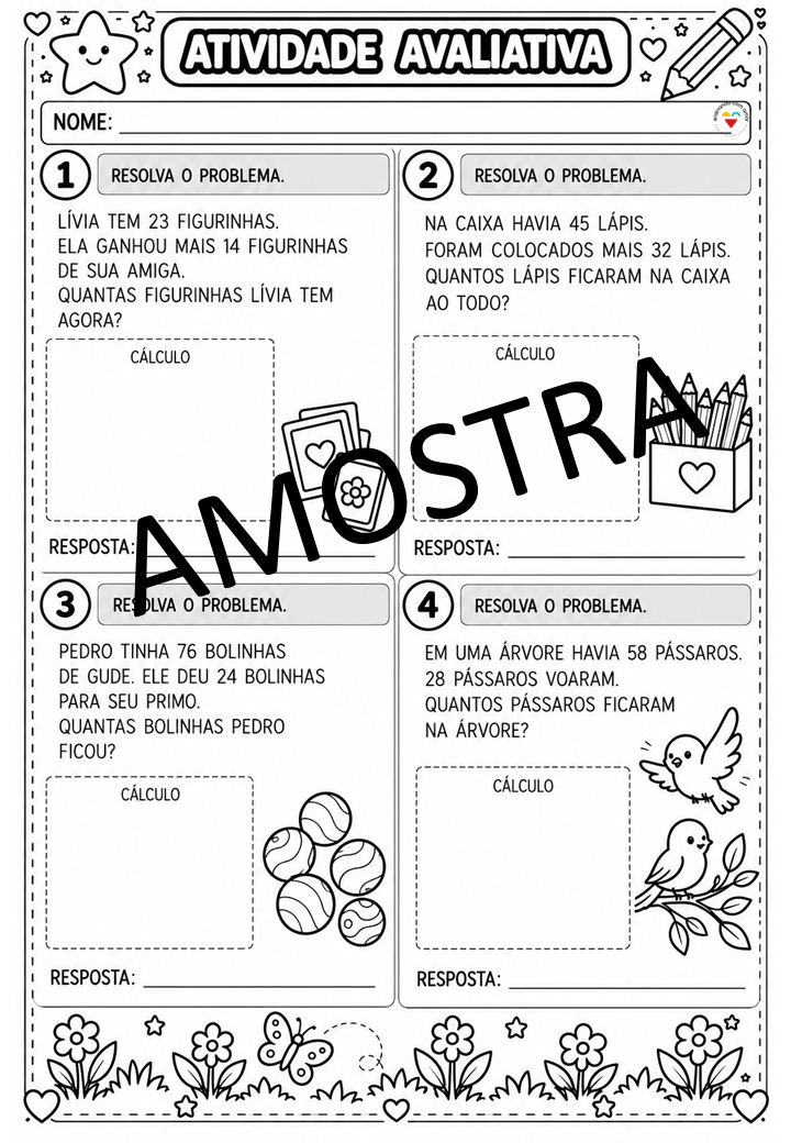 ATIVIDADES AVALIATIVAS ALFABETIZAÇÃO - Imagem 10
